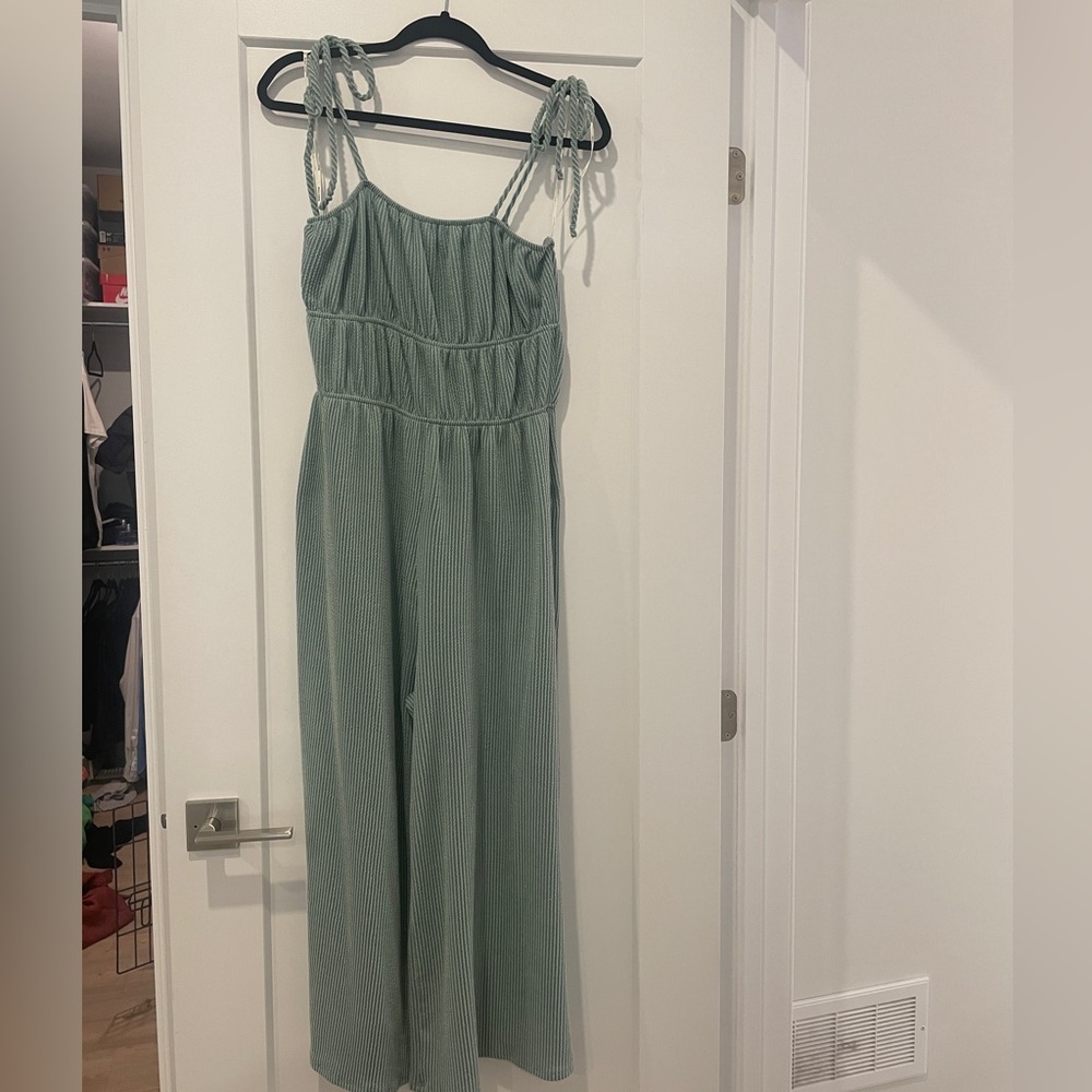 Ribbed Corduroy jumpsuit aqua